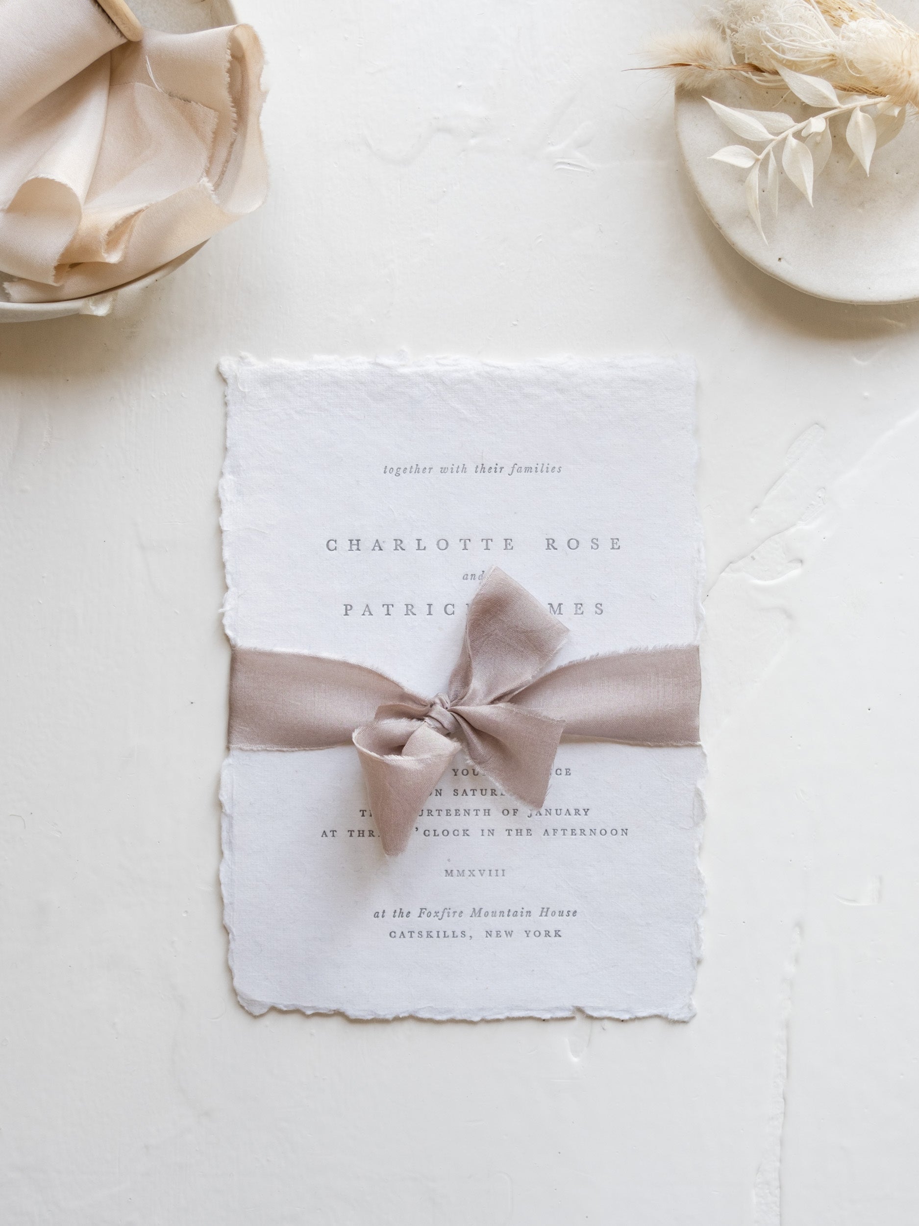 Silk Ribbon for Wedding Invitations – Stella Wolfe